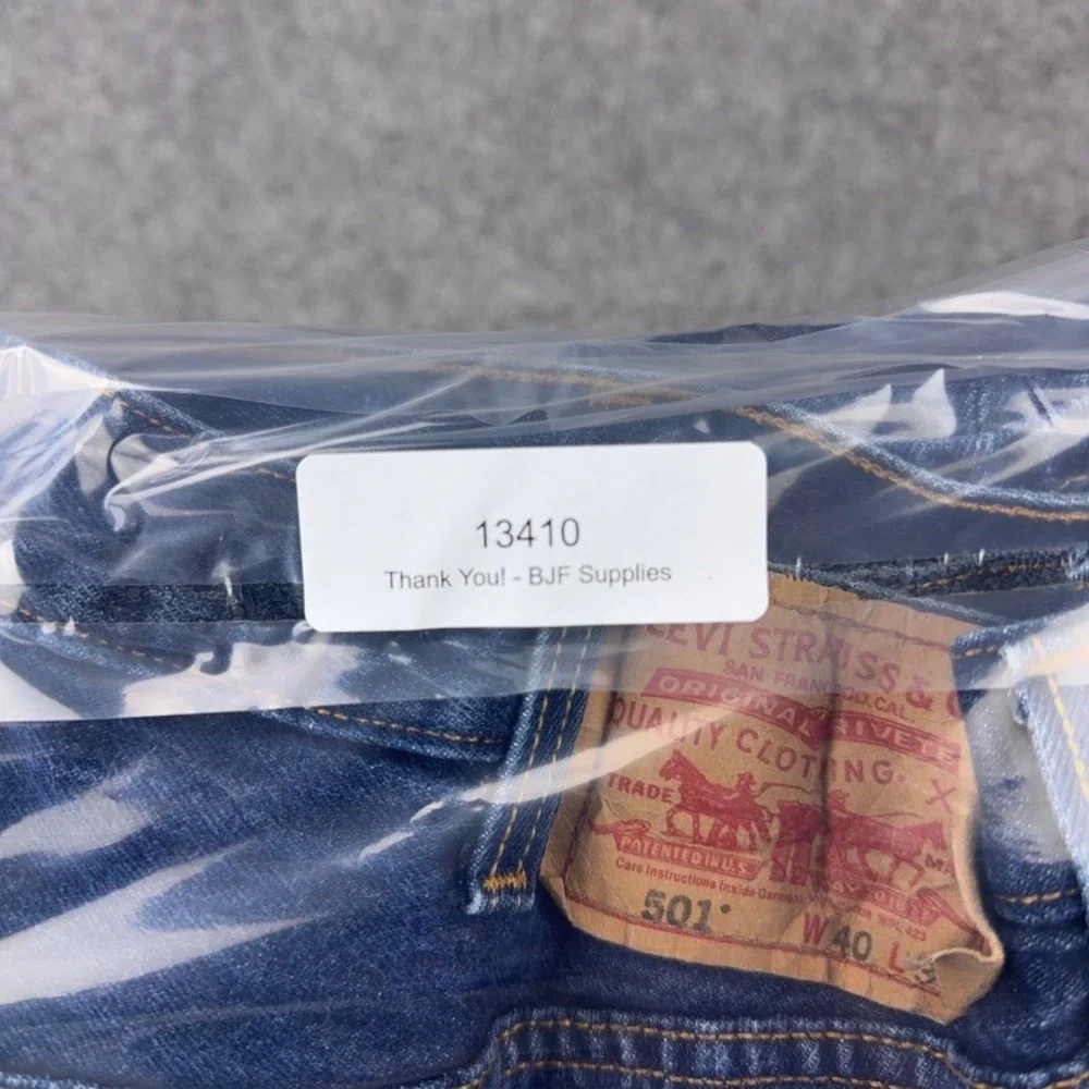VTG Levi's Jeans Men 40x30 Blue 501 Original Straight Leg Button Fly Denim Pants
